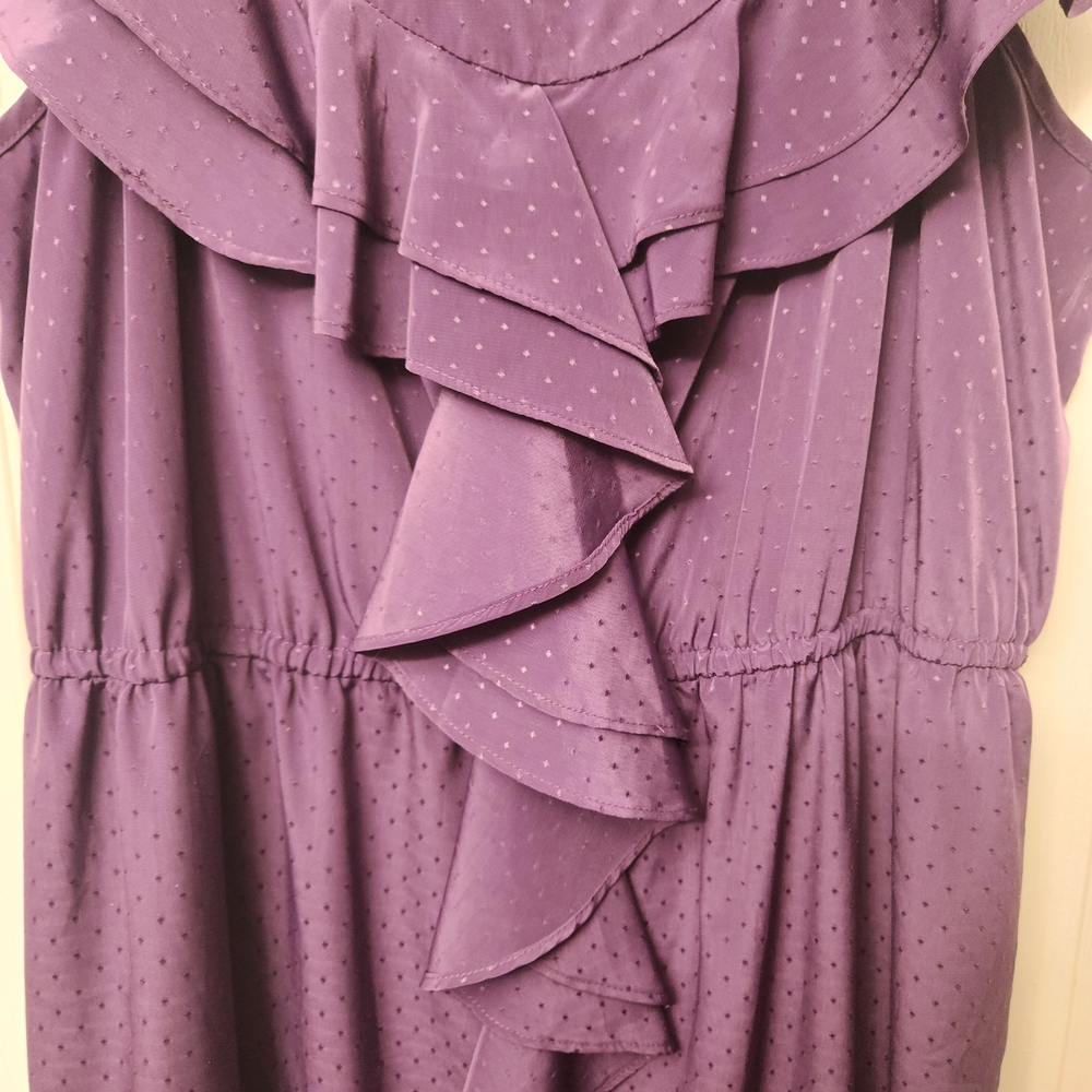 ELLE Purple Ruffle Dress - Picture 3 of 6